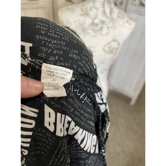 LIVE4TRUTH Duster Kimono Shear Graphic Fashion Button Tunic Black Size XL - Picture 4 of 8